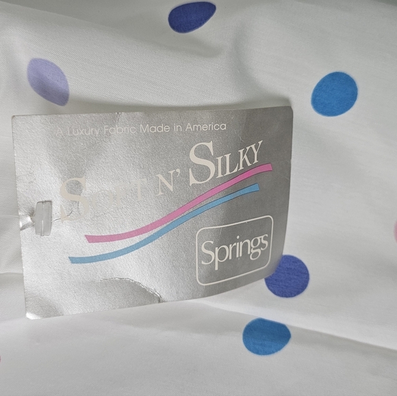 VTG 1980's Its A Charm Deadstock Multi Color Polka Dot/Stripe Dress Whimsy Sz L - Picture 14 of 16